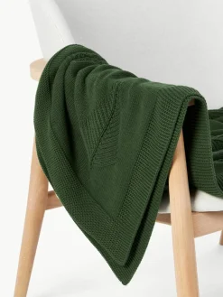 Katoenen plaid Beryl met winters motief