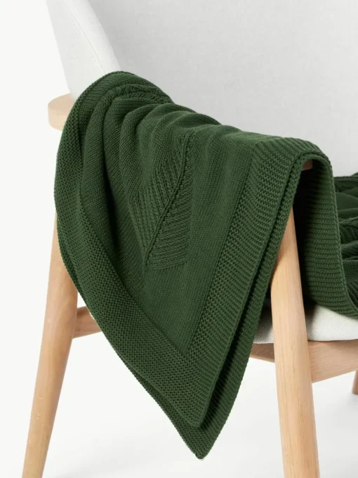 Katoenen plaid Beryl met winters motief