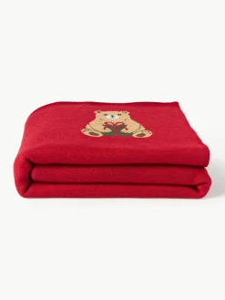 Katoenen plaid Buddy met winters motief