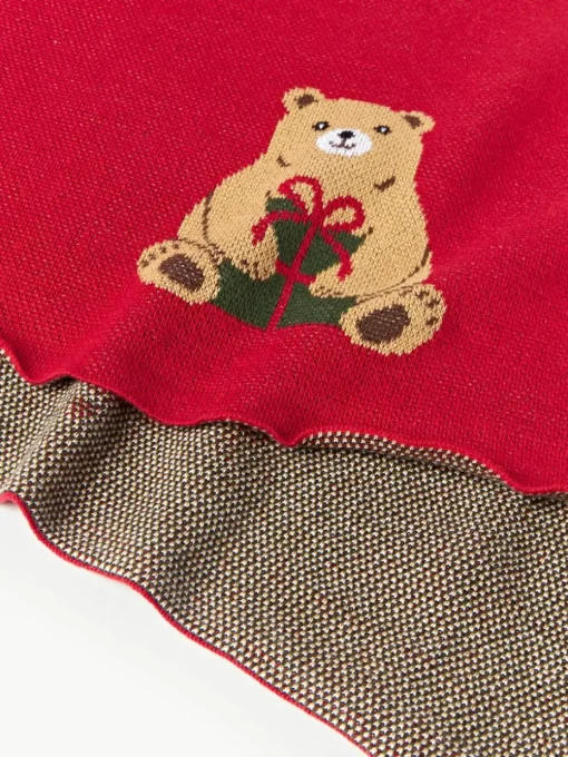 Katoenen plaid Buddy met winters motief
