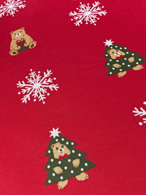 Katoenen plaid Buddy met winters motief