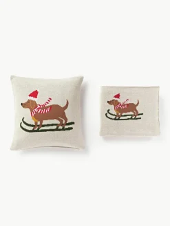 Katoenen plaid Buddy met winters motief
