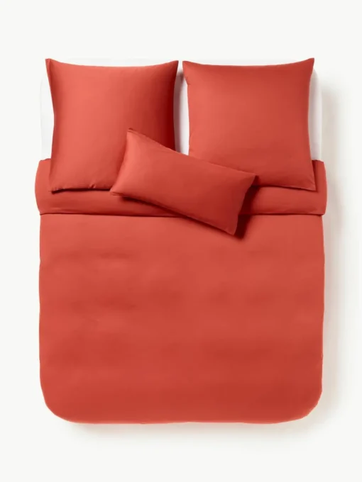 Katoensatijnen dekbedovertrek Comfort