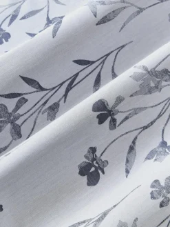 Katoensatijnen dekbedovertrek Hurley met jacquard patroon