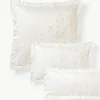 Katoensatijnen kussenhoes Hurley met jacquard patroon