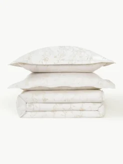 Katoensatijnen kussenhoes Hurley met jacquard patroon