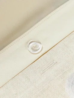 Katoensatijnen kussenhoes Flori met bloemenprint