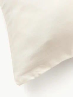 Katoensatijnen kussenhoes Marino met bloemenmotief
