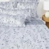 Katoensatijnen laken Hurley met jacquard patroon