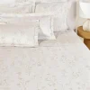 Katoensatijnen laken Hurley met jacquard patroon
