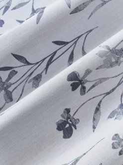 Katoensatijnen laken Hurley met jacquard patroon