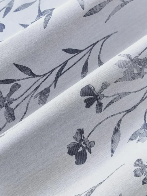 Katoensatijnen laken Hurley met jacquard patroon