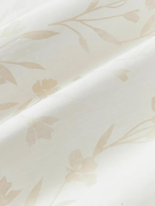 Katoensatijnen laken Hurley met jacquard patroon