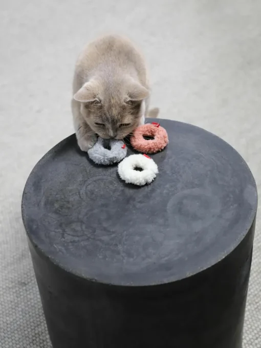 Kattenspeelgoed Mini Donuts, 3-delig
