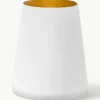 Kegelvormige kristallen cocktailglazen Power, 6 stuks