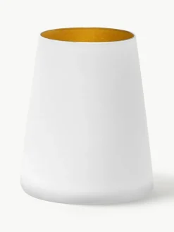 Kegelvormige kristallen cocktailglazen Power, 6 stuks