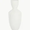 Keramiek design vaas Striped, H 36 cm