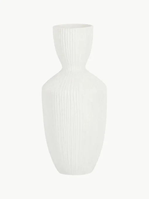 Keramiek design vaas Striped, H 36 cm