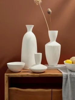 Keramiek design vaas Striped, H 57 cm