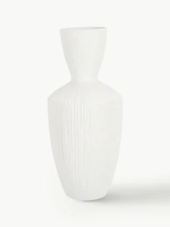 Keramische vaas Striped, H 47 cm