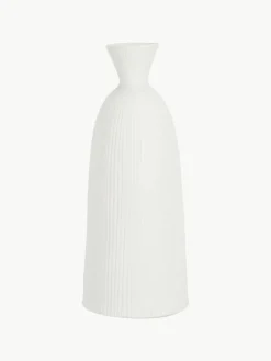 Keramische vaas Striped, H 46 cm