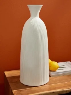 Keramische vaas Striped, H 46 cm