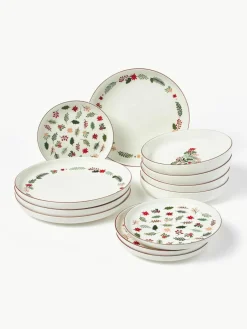 Kerstavond porseleinen servies voor 4 personen (12-delig)