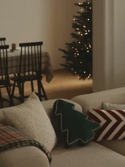 Kerstboom sierkussen Ziva van fluweel