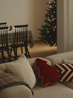 Kerstboom sierkussen Ziva van fluweel