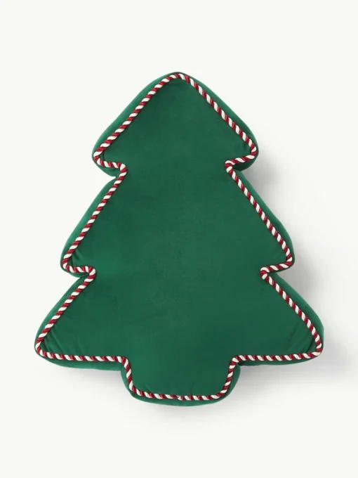 Kerstboom sierkussen Ziva van fluweel