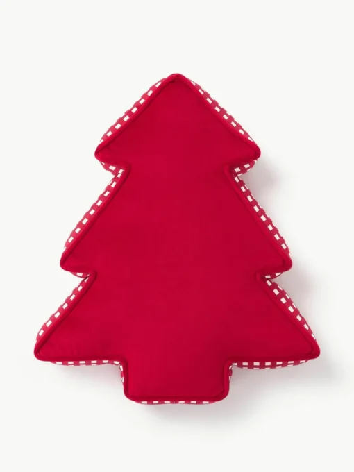 Kerstboom sierkussen Ziva van fluweel