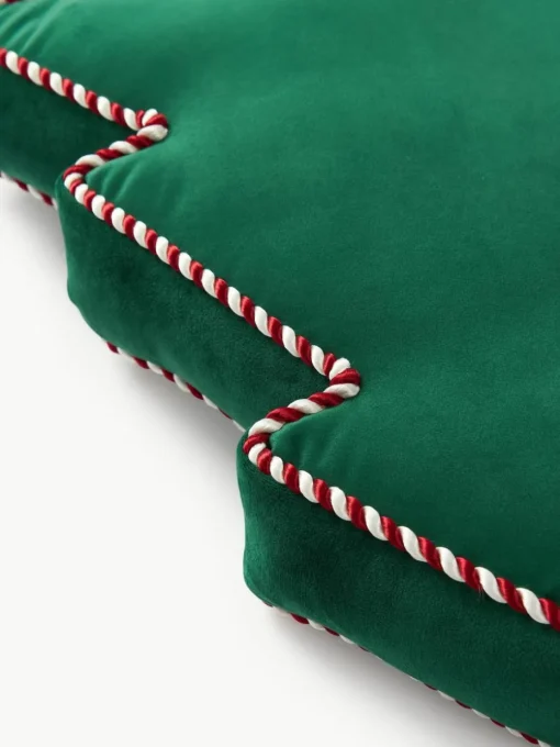 Kerstboom sierkussen Ziva van fluweel