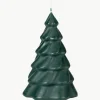 Kerstkaars Pinus in de vorm van een dennenboom