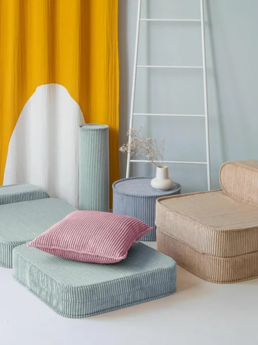 Kinder klapfauteuil Sugar van corduroy