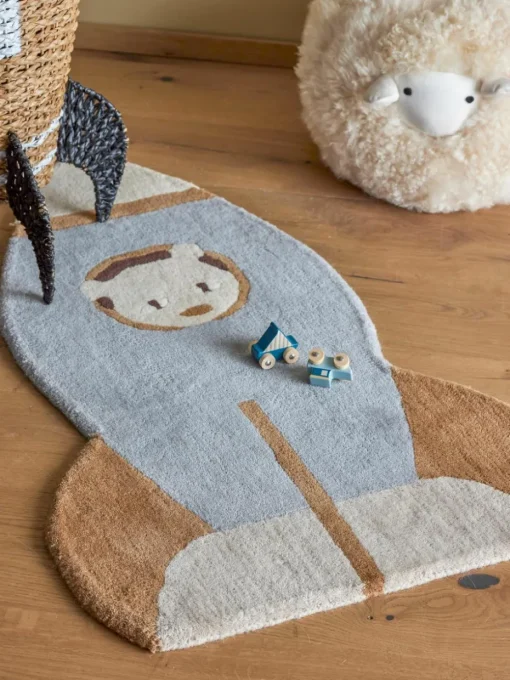 Kinder wollen vloerkleed Space