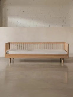 Kinderbed Pure van eikenhout, 90 x 200 cm