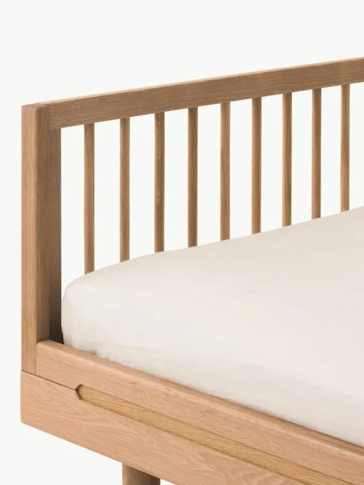 Kinderbed Pure van eikenhout, 90 x 200 cm