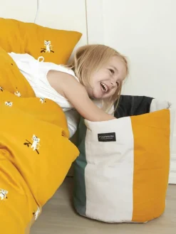 Kinderbeddengoed Tiger van biologisch katoensatijn
