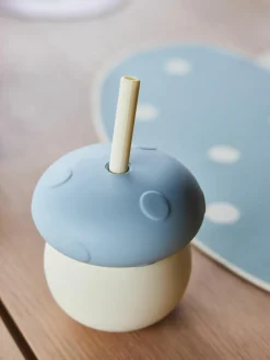 Kinderbeker Mushroom met rietje