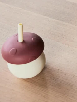 Kinderbeker Mushroom met rietje