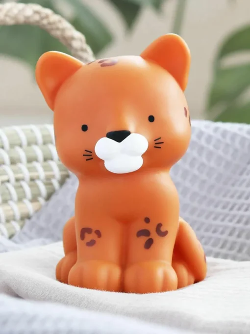 Kinderkamerlamp Leopard met timerfunctie
