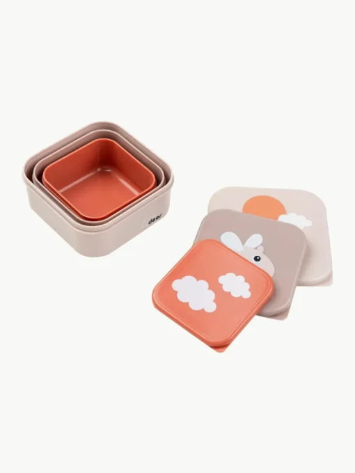 Kinderlunchbox Happy Clouds, set van 3