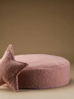 Kinderpoef Sugar uit teddy, Ø 65 cm