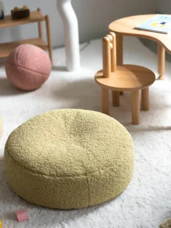Kinderpoef Sugar uit teddy, Ø 65 cm