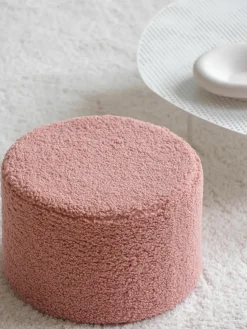 Kinderpoef Sugar uit teddy, Ø 40 cm