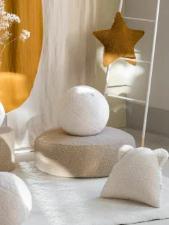 Kinderpoef Sugar uit teddy, Ø 65 cm