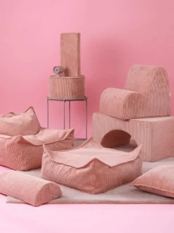 Kinderpoef Sugar van corduroy, Ø 40 cm