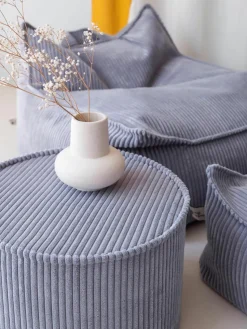 Kinderpoef Sugar van corduroy, Ø 40 cm