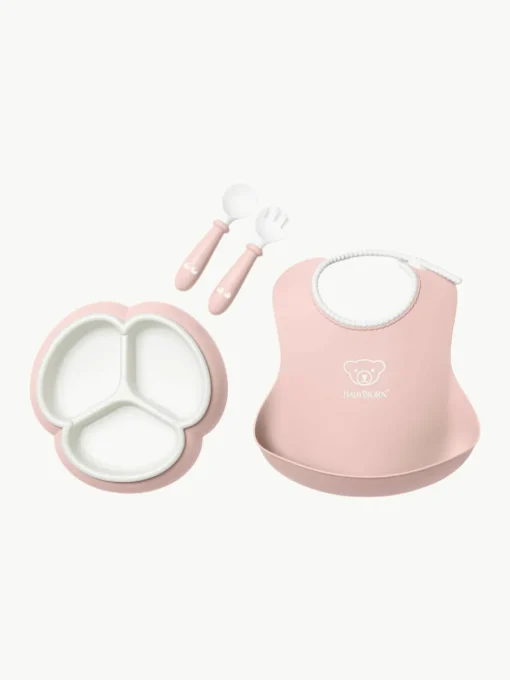 Kinderservies Bliss met slabbetje, 4-delig