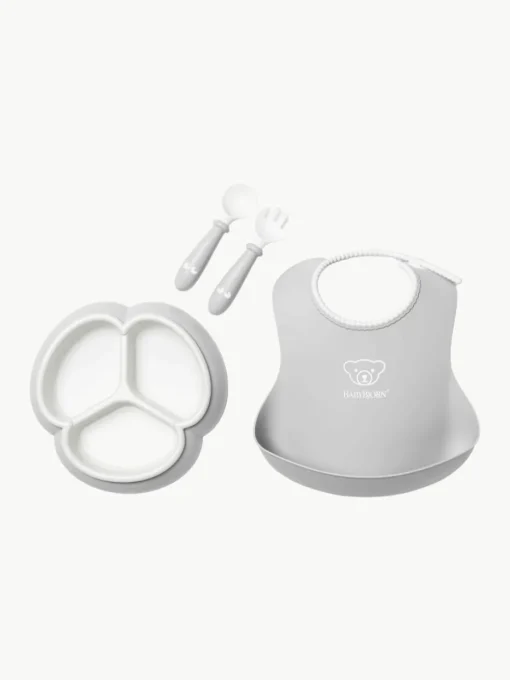 Kinderservies Bliss met slabbetje, 4-delig